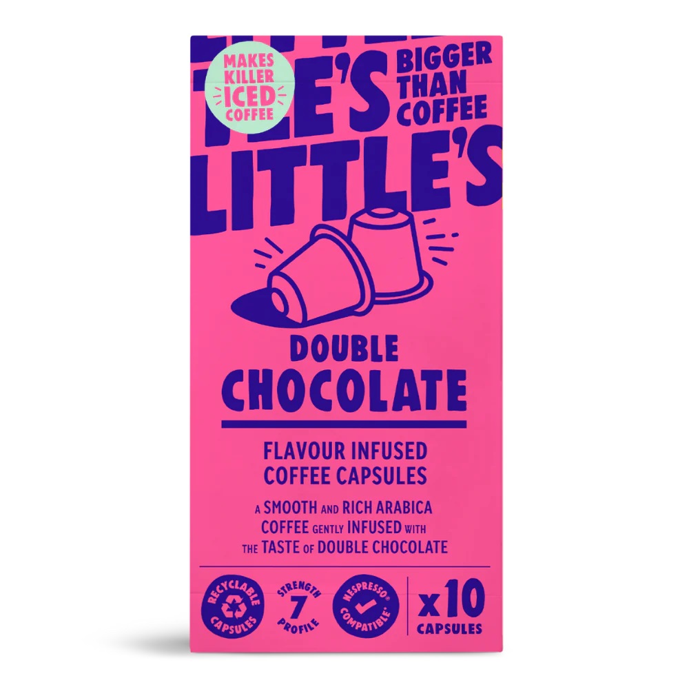 Littles Double Chocolate Nespresso Compatible Pods 10s 52g pack shot
