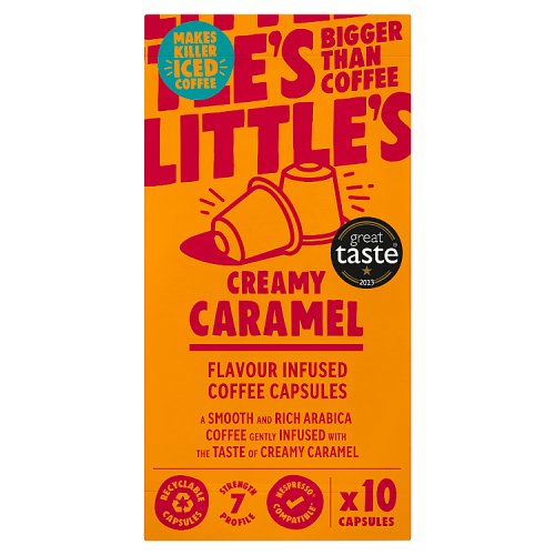 Littles Creamy Caramel Nespresso Compatible Pods 10s 52g pack shot