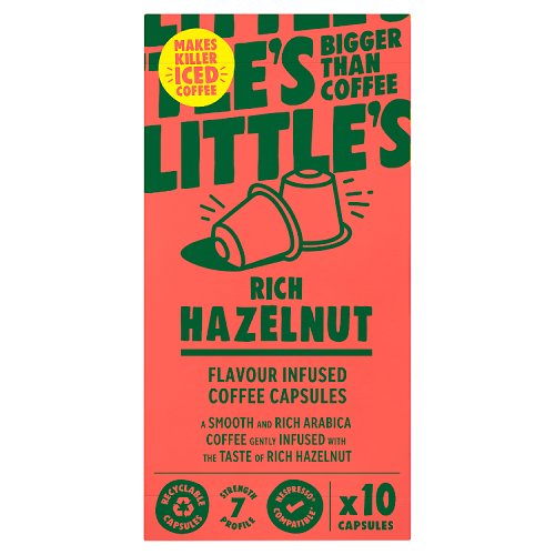 Littles Rich Hazelnut Nespresso Compatible Pods 10s 52g pack shot