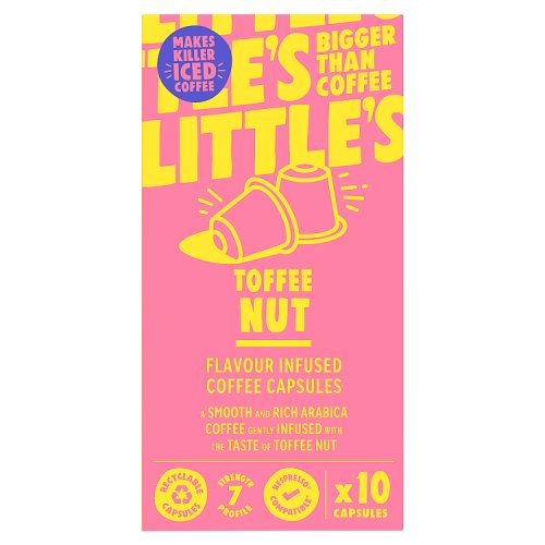 Littles Toffee Nut Nespresso Compatible Pods 10s 52g pack shot