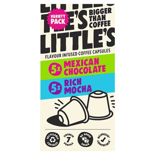 Littles Chocolate Variety Pack Nespresso Compatible Pods 10s 52g pack shot