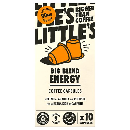 Littles Big Blend Energy Nespresso Compatible Pods10s 52g pack shot