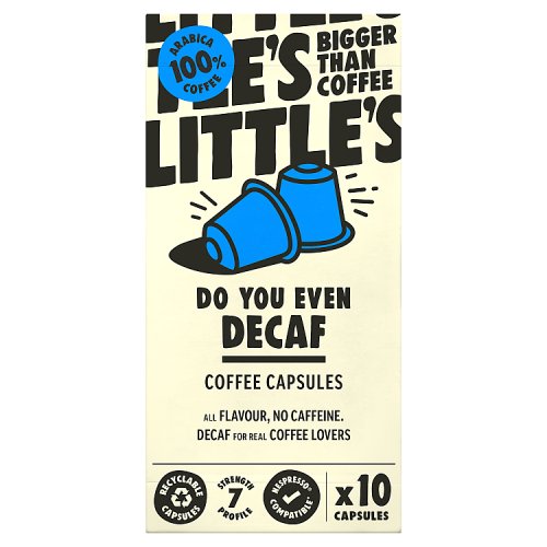 Littles Do You Even Decaf Nespresso Compatible Pods 10s 52g pack shot