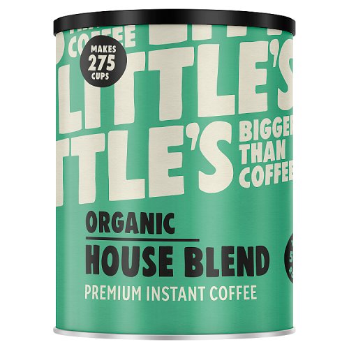 Littles Premium Instant Organic Coffee House Blend Tin 500g pack shot
