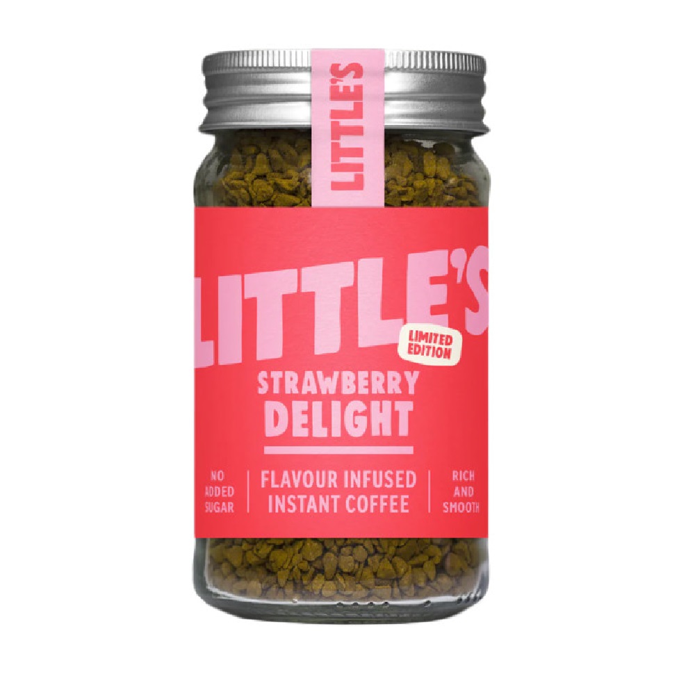 Littles Instant Coffee Strawberry Delight Ltd 50g pack shot