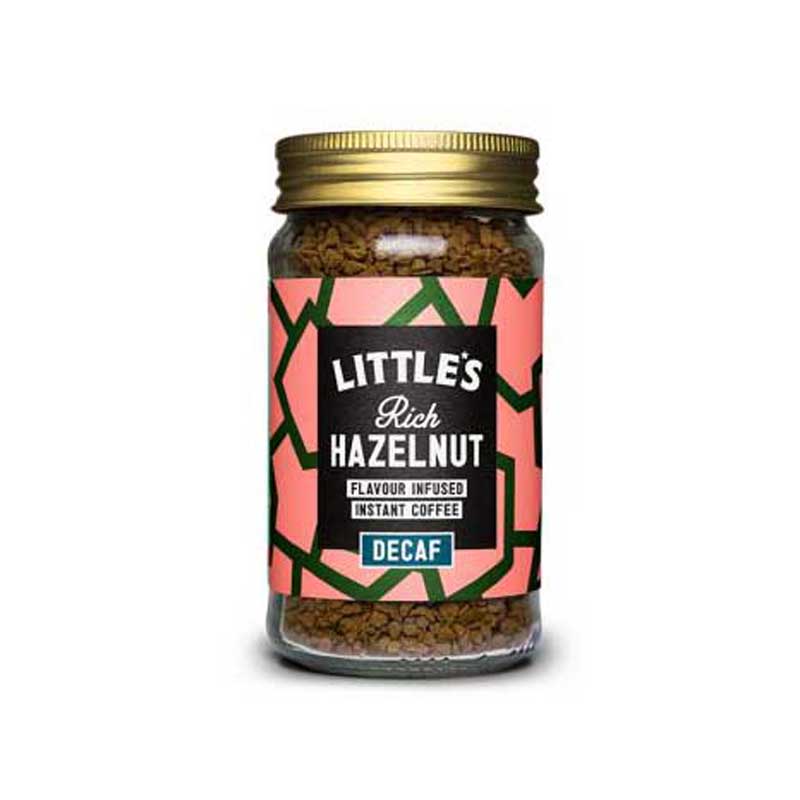 Littles Decaf Instant Coffee Rich Hazelnut 50g pack shot