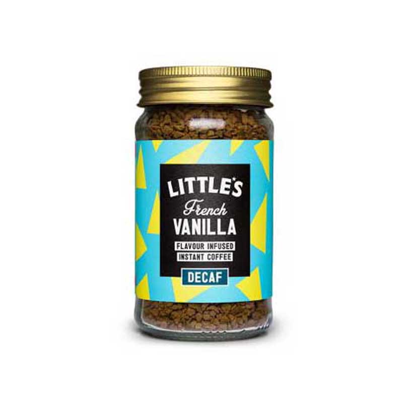 Littles Decaf Instant Coffee French Vanilla 50g pack shot