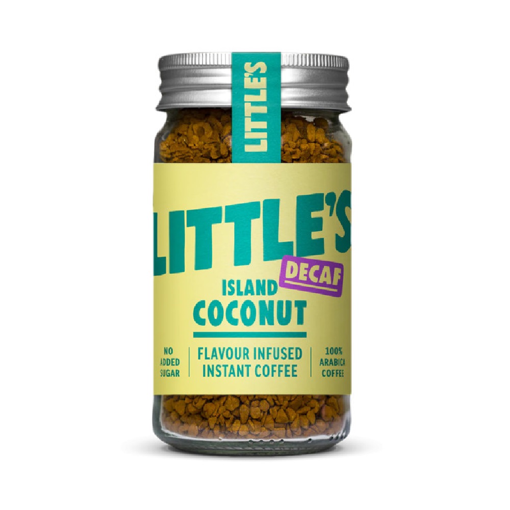 Littles Decaf Instant Coffee Island Coconut 50g pack shot