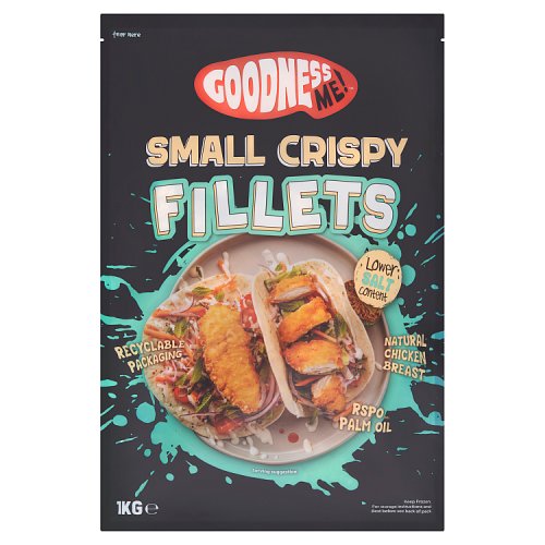 Meadow Vale Battered Mini Chicken Breast Fillets 1kg pack shot