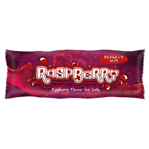 Francos Ices Raspberry Lolly 70ml pack shot