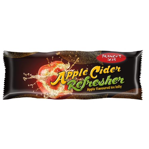 Francos Ices Apple Cider Refresher Lolly 70ml pack shot