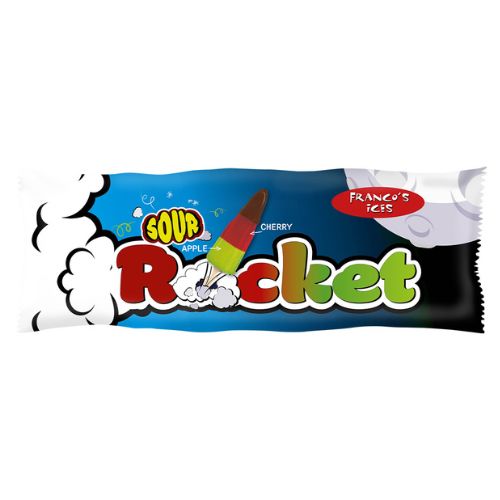 Francos Ices Sour Rocket Lolly 70ml pack shot