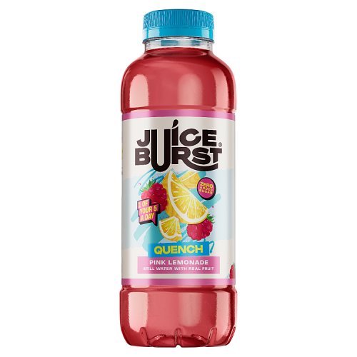 Juice Burst Raspberry Lemonade 500ml pack shot
