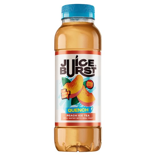 Juice Burst Peach Ice Tea 330ml pack shot