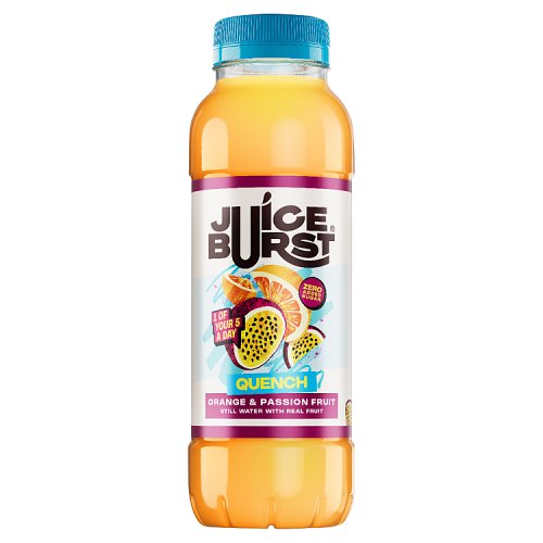 Juice Burst Orange & Passionfruit 330ml pack shot
