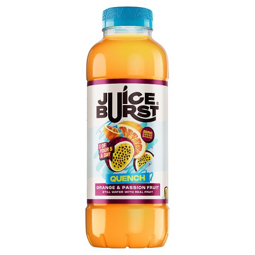 Juice Burst Orange & Passionfruit 500ml pack shot