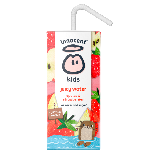 Innocent Juicy Water Apple & Strawberry 200ml pack shot