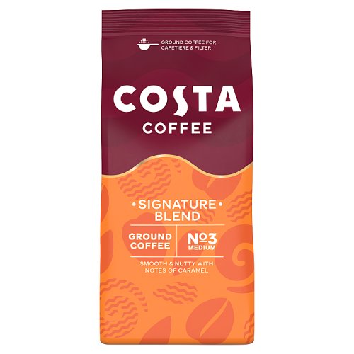 Costa Ground Coffee Signature Blend Roast & Cafetiere 200g pack shot