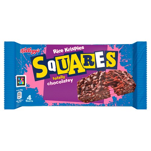 Kelloggs Rice Krispies Squares Devilishly Chocolatey 4pk (4 x 36g) pack shot