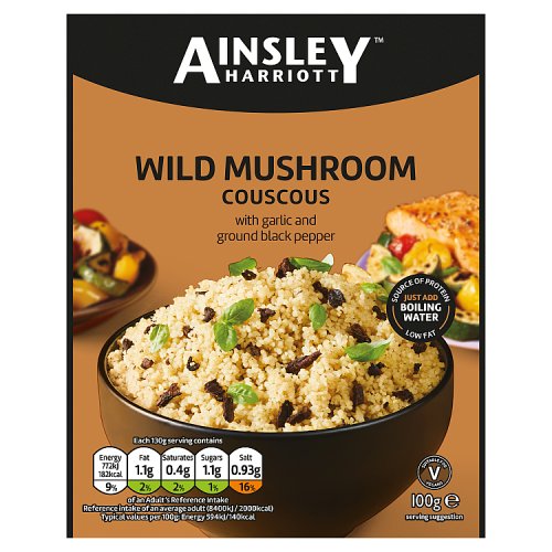 Ainsley Harriott Wild Mushroom Couscous 100g pack shot