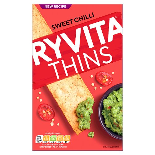 Ryvita Thins Sweet Chilli 125g pack shot