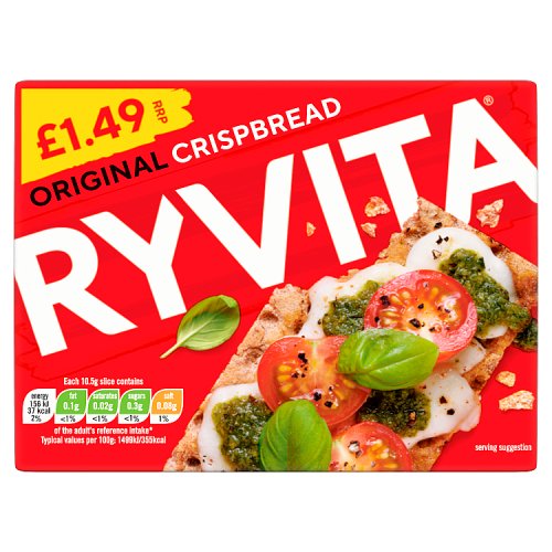 Ryvita Crispbread Original 200g PMP £1.49 pack shot