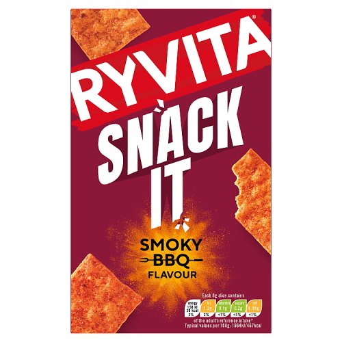 Ryvita Thins Snack It Smoke BBQ 125g pack shot