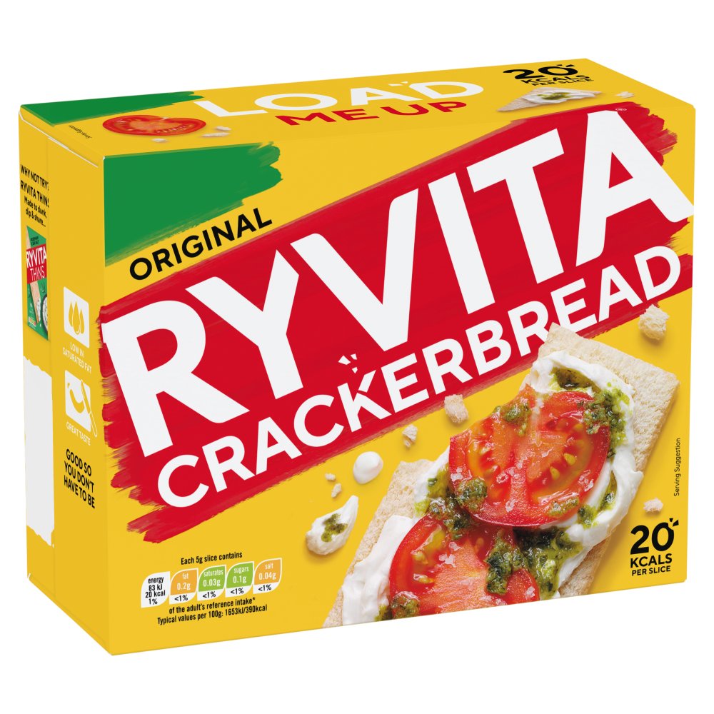 Ryvita Crackerbread 125g PMP pack shot