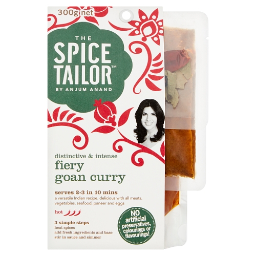 The Spice Tailor Indian Curry Kit Fiery Goan Curry 300g pack shot