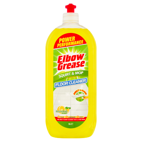 Elbow Grease Squirt & Mop Floor Cleaner Lemon 1Ltr pack shot