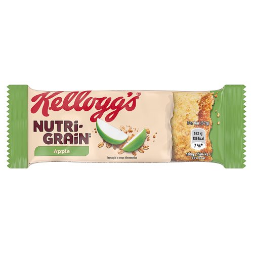 Kelloggs Nutri Grain Fruity Bars Apple 37g pack shot