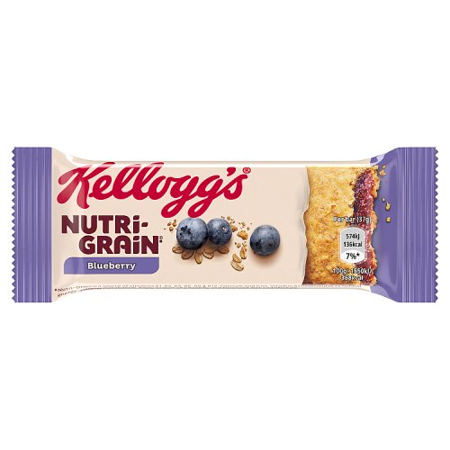 Kelloggs Nutri Grain Blueberry Bars 37g pack shot