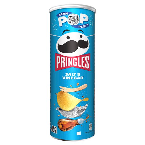 Pringles Salt & Vinegar 165g pack shot