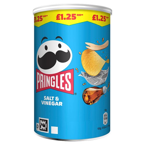 Pringles Salt & Vinegar PM £1.25 70g pack shot