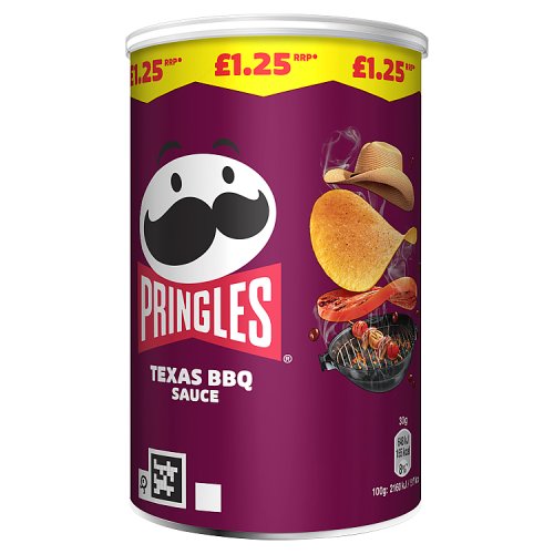Pringles Texas BBQ PM £1.25 70g pack shot