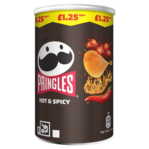 Pringles Hot & Spicy PM £1.25 70g pack shot