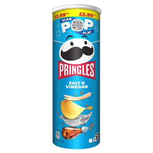 Pringles Salt & Vinegar PM £2.99 165g pack shot