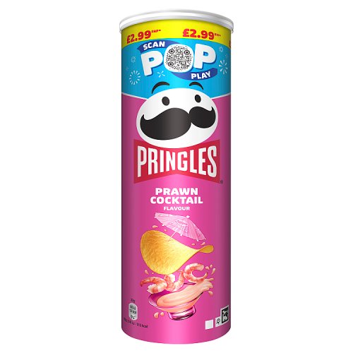Pringles Prawn Cocktail PM £2.99 165g pack shot
