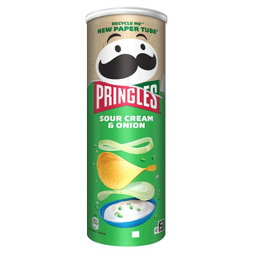 Pringles Sour Cream & Onion 165g pack shot