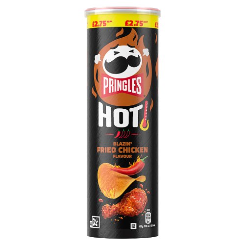 Pringles Hot Blazin Fried Chicken PM £2.75 160g pack shot