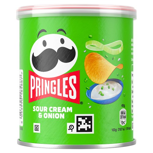 Pringles Sour Cream & Onion 40g pack shot