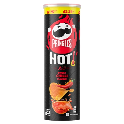 Pringles Hot Sweet Chilli PM £2.75 160g pack shot