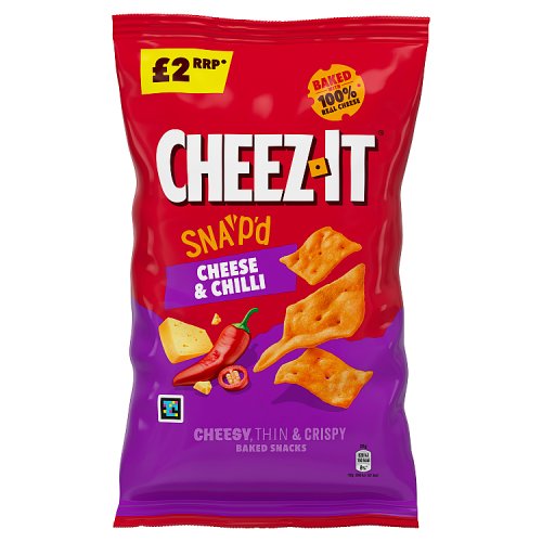 Cheez It Cheese & Chilli PM £2 120g pack shot