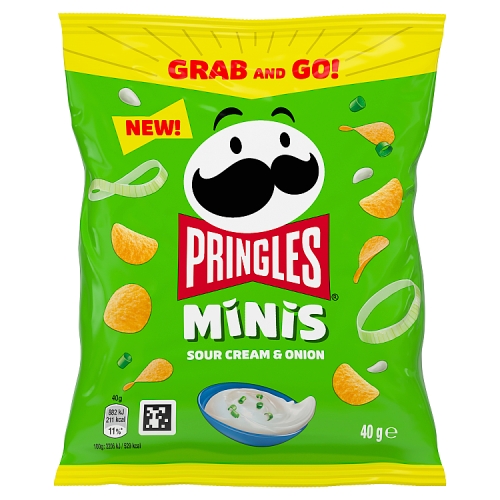 Pringles Minis Sour Cream & Onion 40g pack shot