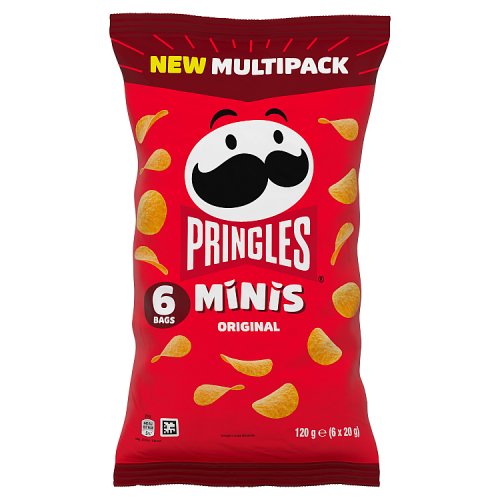Pringles Minis Sour Cream & Onion 6 x 20g pack shot