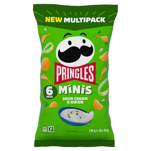 Pringles Minis Original 6 x 20g pack shot