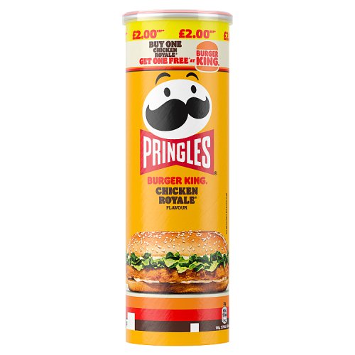 Pringles Burger King Chicken Royale PM £2 165g pack shot