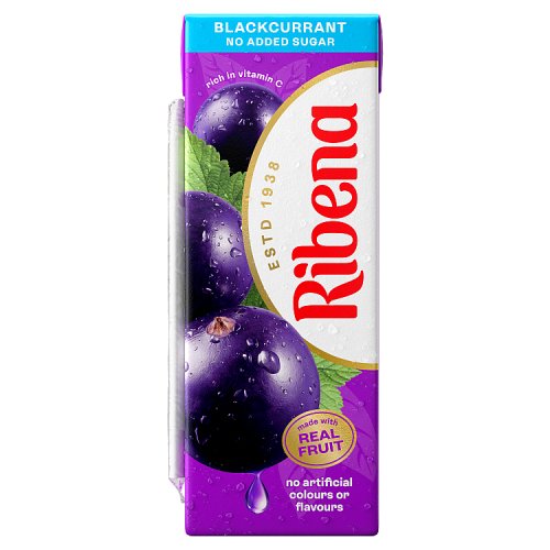 Ribena Blackcurrant NAS Carton 250ml pack shot