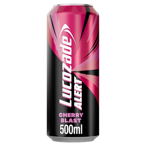 Lucozade Alert Cherry 500ml pack shot