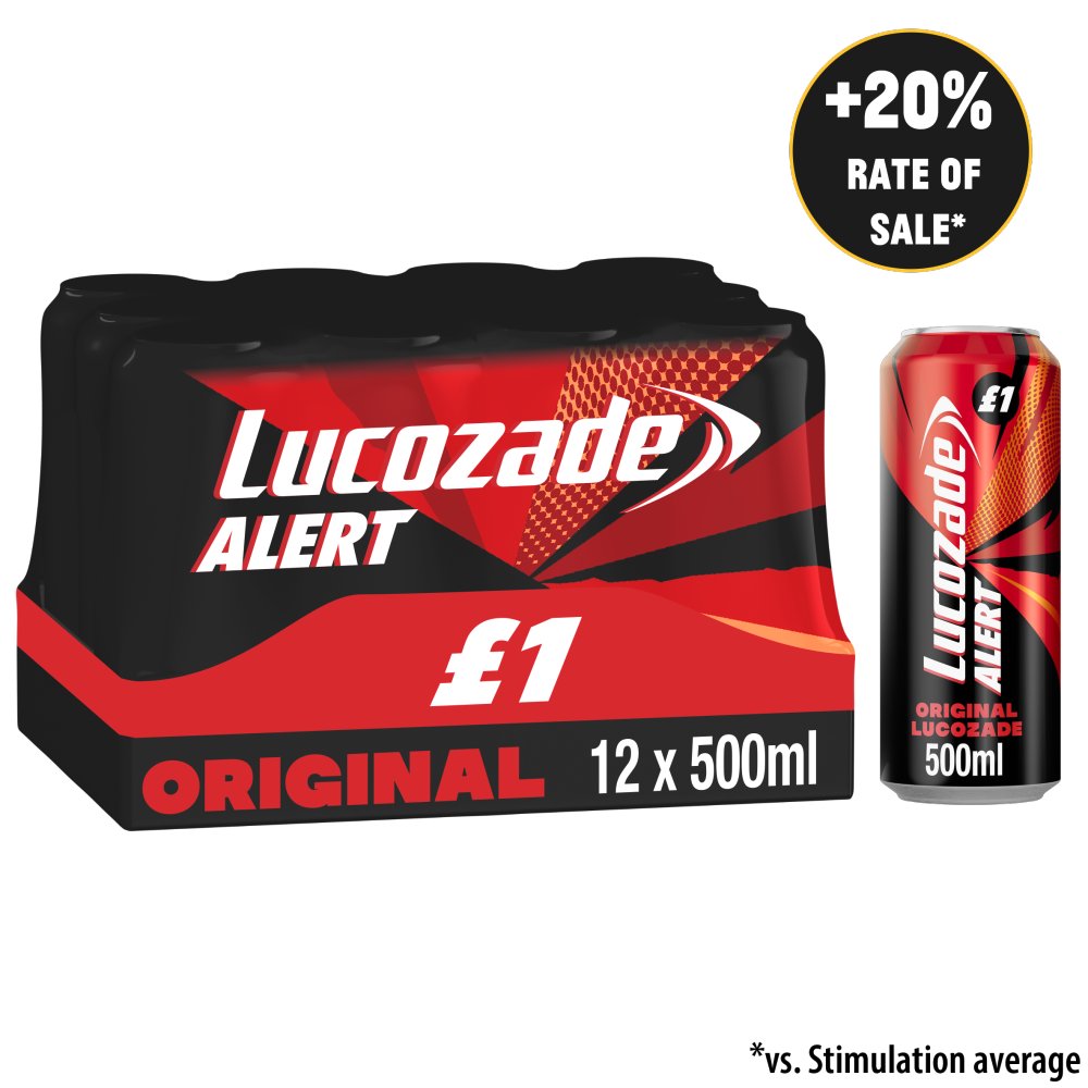 Lucozade Alert Original 500ml PMP pack shot